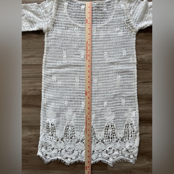 American Eagle Outfitters Sz S Crochet Dress White 100% Cotton - Picture 5 of 11